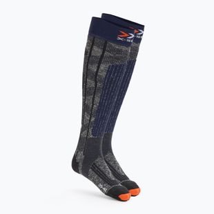 Skisocken X-Socks Ski Rider 4.0 stone grey/melange blue