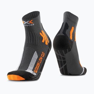 Socken X-Socks Trek Outdoor Low Cut anthracite/orange