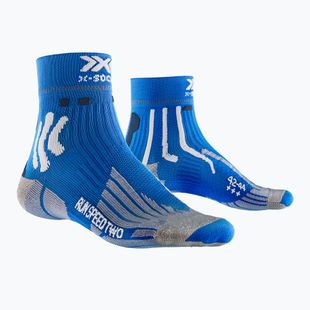 Herrensocken X-Socks Run Speed Two 4.0 twyce blau/arctic weiß