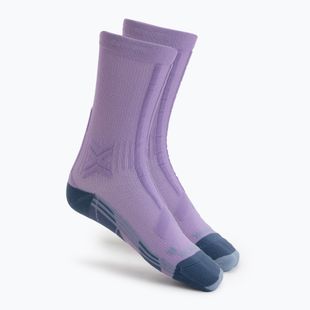 Laufsocken Damen X-Socks Trailrun Discover Crew orchid/sunset blue