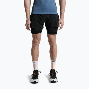 Men's X-Bionic Twyce Race 2in1 Laufshorts schwarz/kohle