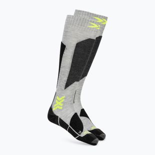 Skisocken X-Socks Ski Discover Otc rhino grey/canary