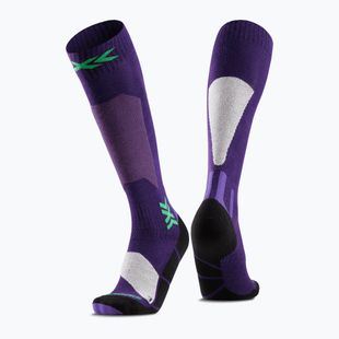 Skisocken X-Socks Ski Discover Otc deep purple/light sand