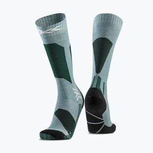 Skisocken Damen X-Socks Ski Discover Otc sage green/english lawn