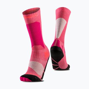 Skisocken Kinder X-Socks Ski Discover Otc light pink/light sand