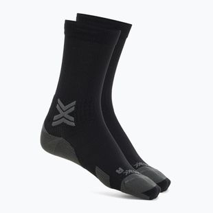 X-Socks Run Discover Crew schwarz/kohlefarbene Socken