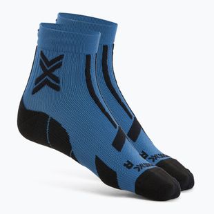 X-Socks Trailrun Discover Ankle mineral blau/x schwarz Socken
