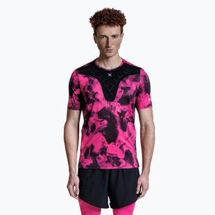 Herren X-Bionic Corefusion Run T-Shirt wolfpack/schwarz/neo-pink