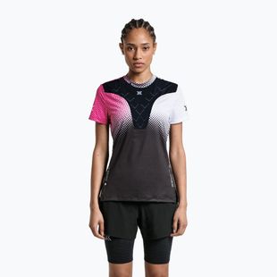 Damen-Laufshirt X-Bionic Corefusion Run dot fade/neo pink/white