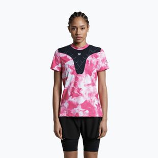 Damen-Laufshirt X-Bionic Corefusion Run wolfpack/white/neo pink