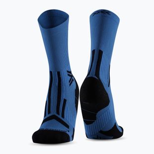 Herrensocken X-Socks Trailrun Perform Crew mineral blau/x schwarz