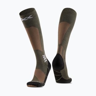 Skisocken X-Socks Ski Discover Merino Otc sand/dark sand