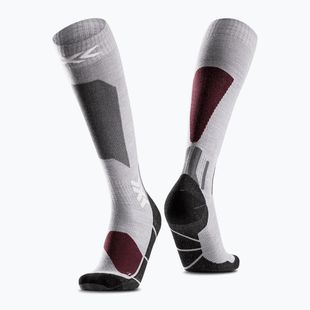 Skisocken X-Socks Ski Discover Merino Otc silver grey