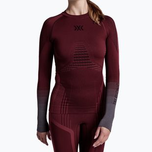 Damen-Funktionssweatshirt X-Bionic Invent Graphics LS oxide red/x black