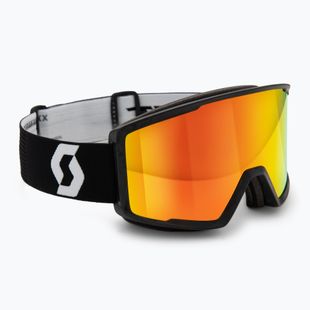 Skibrille SCOTT Factor Pro LS mineral black/white amp ls red chrome