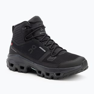 Herrenschuhe On Cloudrock Mid Waterproof black/black