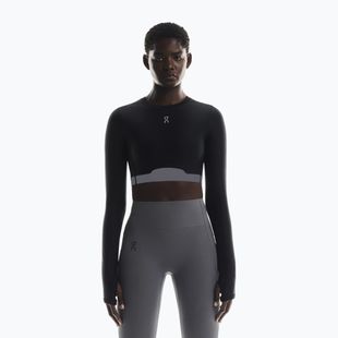 Damen Trainings-Longsleeve On Train Crop black