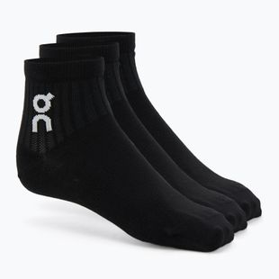 Socken On Logo Sock Mid 3 Paar black