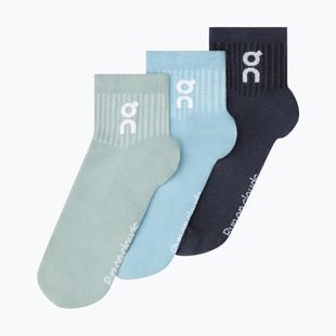 Socken On Logo Sock Mid 3 Paar wash/navy