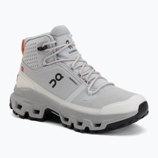 Damen-Wanderschuhe On Cloudrock Mid Waterproof glacier/alloy