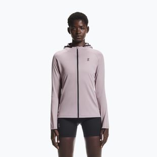 Damen-Laufhoodie On Climate Zip Hoodie heron