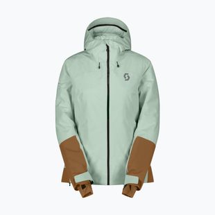 Skijacke Damen SCOTT Ultimate Dryo Tech fresh green/bread brown