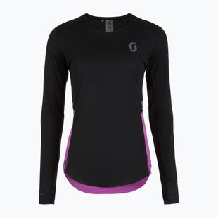 Lauf Longsleeve Damen SCOTT Endurance Tech black/liquid purple