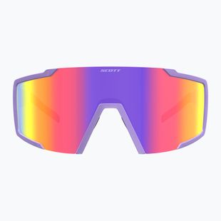 Sonnenbrille SCOTT Shield Compact swish purple/teal chrome