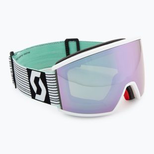 Skibrille SCOTT Ambit white/mint green/& lavender chrome