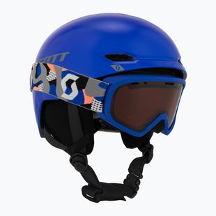 Kinder-Skihelm SCOTT Keeper 2 + Skibrille Witty blue/grey
