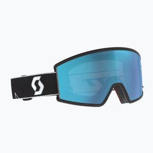 Skibrille SCOTT Ambit Compact black/white/aurora green chrome