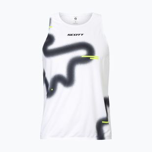 Herren-Laufshirt SCOTT RC Run Tank white/black