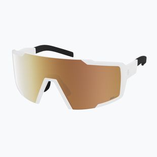 Sonnenbrille SCOTT Shield LS white matte/amp ls gold chrome