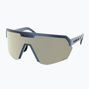 Sonnenbrille SCOTT Sport Shield metallic blue/amp white chrome