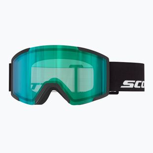 Skibrille SCOTT Shield black/amp green chrome