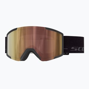 Skibrille SCOTT Shield LS black/fog grey/amp ls cinnamon chrome