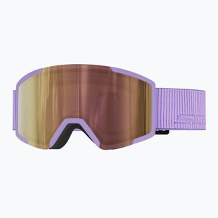 Skibrille SCOTT Shield LS sherbet purple/amp ls cinnamon chrome