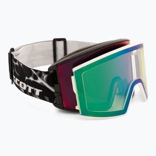 Skibrille SCOTT React Light Sensitive granite black/white/amp red chrome
