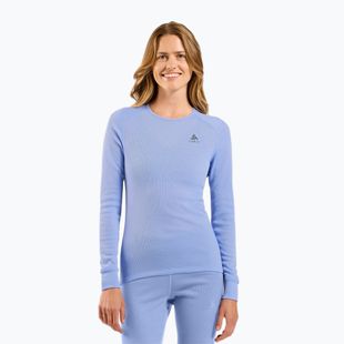 Damen Thermoaktivshirt ODLO Active Warm Bl Top Crew Neck blue heron