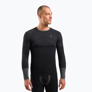 Herren Thermo-Longsleeve ODLO Fundamentals Performance Warm Bl Top Crew Neck black