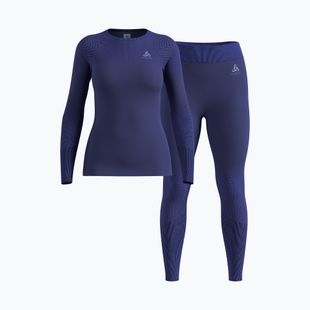 Damen Thermounterwäsche-Set ODLO Fundamentals Performance Warm skipper blue