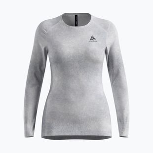 Damen Thermo-Longsleeve ODLO Active Warm X Pow Bl Top Crew Neck silver grey