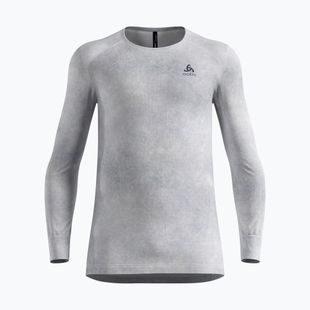 Herren Thermo-Langarmshirt ODLO Active Warm X Pow Bl Top Crew Neck silver grey