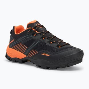 Trekking Wander Schuhe Herren Mammut Ducan II Low GTX black/ dark tangerine