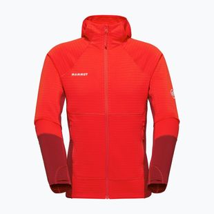 Herren Sweatshirt Mammut Taiss ML Hooded mammut red/dark mammut