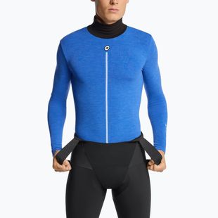 Herren ASSOS Ultraz Winter Skin Layer P1 Radfahren Longsleeve calypso blu