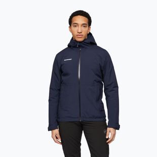 Herren-Regenjacke Mammut Linard HS Thermo Hooded Jacket Men marine