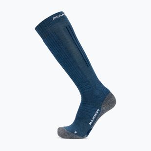 Socken Mammut Ski Mountaineering Merino Knee tschiel/white