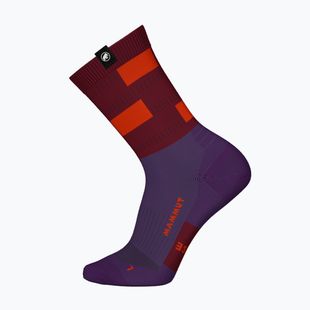Socken Mammut Hiking Merino Crew Socks paloja/dark mammut red