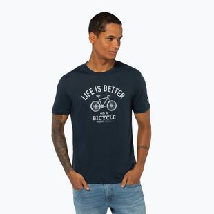 Herren T-Shirt super.natural Better Bike Tee blueberry/vapor grey